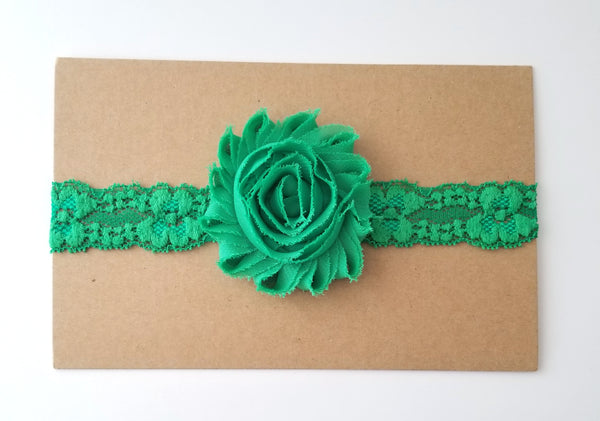 Green Lace Headband