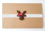 Polka Dot Christmas Reindeer Headband