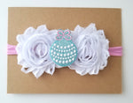Pink & Aqua Christmas Ornament Headband