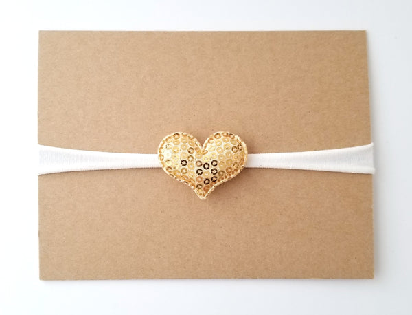 Gold and Ivory Valentine's Day Headband
