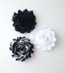 Set of 3 Chiffon Flower Hair Clips