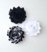 Set of 3 Chiffon Flower Hair Clips