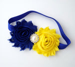 Royal Blue & Yellow Headband