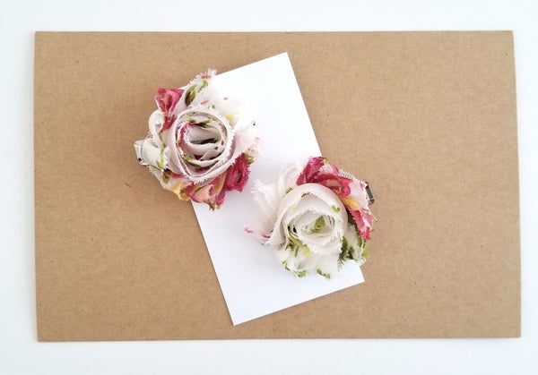 Vintage Floral Hair Clip Set