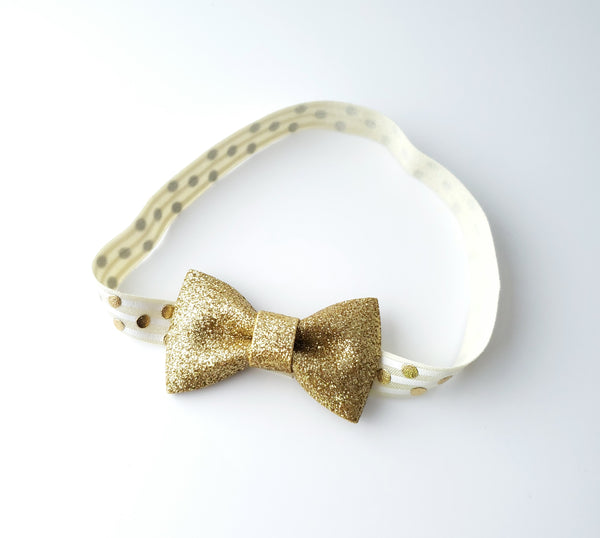 Gold & Ivory 1st Birthday Headband