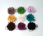 Set of 9 Skinny Elastic Headbands - Fall Mix