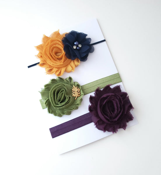 Fall Headband Set - Set of 3 Headbands