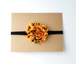 Black & Orange Halloween Nylon Headband