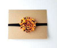 Black & Orange Halloween Nylon Headband