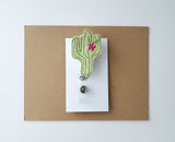 Cactus Badge Reel, Nurse Badge Reel