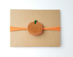 Orange Glitter Pumpkin Headband