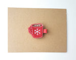 Hot Cocoa Hair Clip