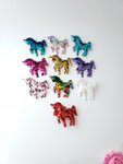 Sequin Unicorn Hair Clips