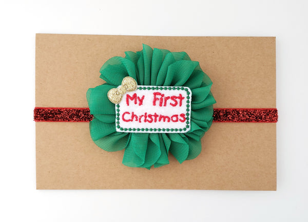 My First Christmas Headband