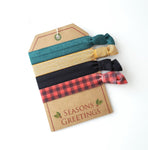 Seasons Greetings Hair Tie Gift Tag