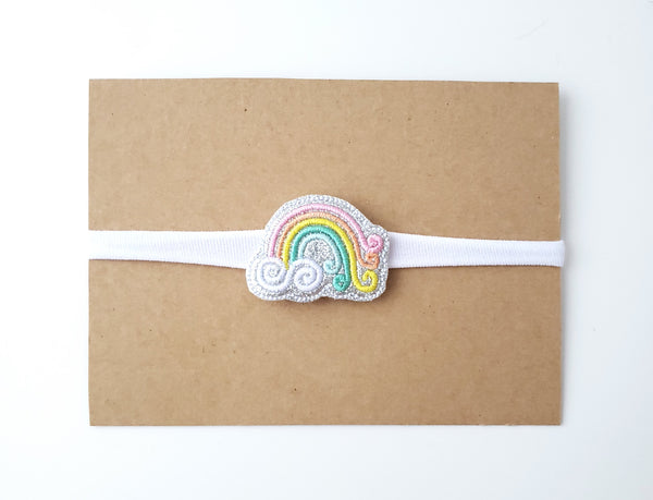 Pastel Rainbow Headband, Rainbow Baby