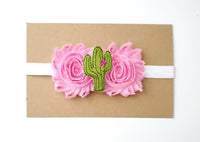Cactus Headband, Cactus First Birthday Bow