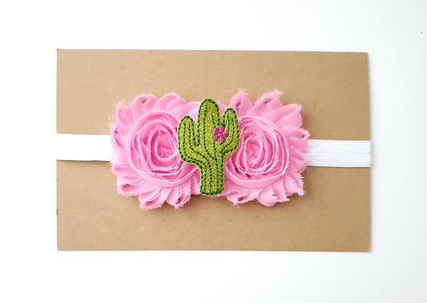 Cactus Headband, Cactus First Birthday Bow