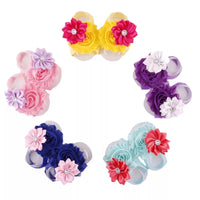 Barefoot Baby Sandals, Flower Sandals - LoliBean