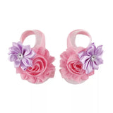 Barefoot Baby Sandals, Flower Sandals - LoliBean