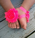 Hot Pink Barefoot Baby Sandals