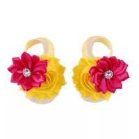 Barefoot Baby Sandals, Flower Sandals - LoliBean