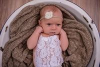 Mini Felt Rose Headband