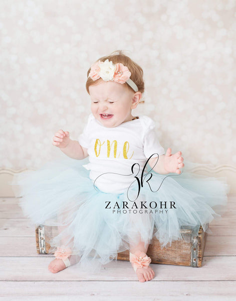 Peach & Aqua Birthday Set - LoliBean