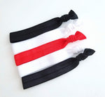 Black and Red Hair Tie Set - LoliBean