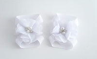 White Barefoot Baby Sandals - LoliBean
