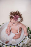 Mave and Ivory Shabby Chic Headband, Newborn Headbands - LoliBean