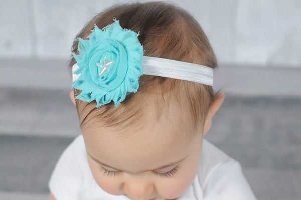 Aqua Starfish Headband, Mermaid Headband