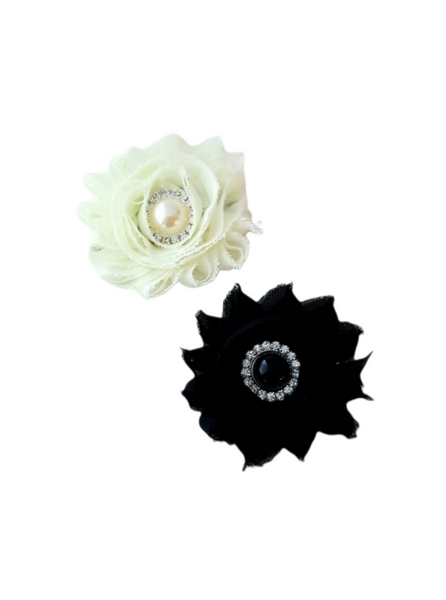 Ivory or Black Bridal Hair Clip