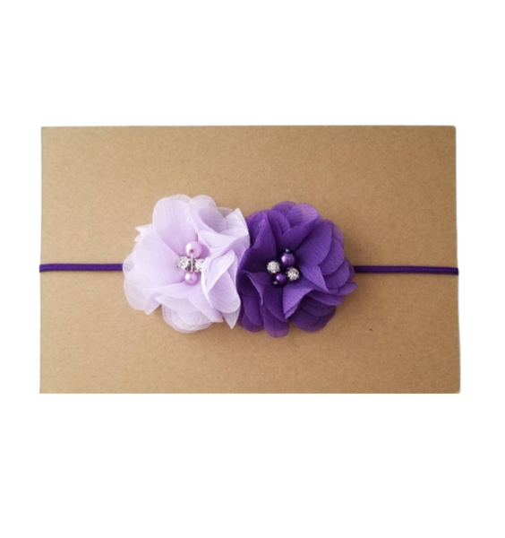 Purple and Lavender Headband