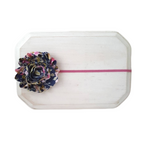 Mauve and Navy Floral Headband