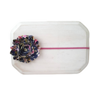 Mauve and Navy Floral Headband