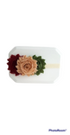 Burgundy, Sage and Beige Fall Headband