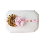 Pink & Gold 1st Birthday Headband