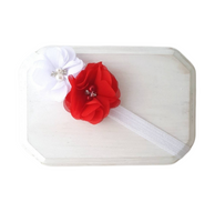 Red and White Valentine's Day Headband