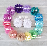 Baby girl Sandals, Shabby Flower Sandals - LoliBean