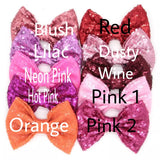 Large 4" Sequin Bows - You Pick Color - LoliBean