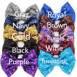 Large 4" Sequin Bows - You Pick Color - LoliBean