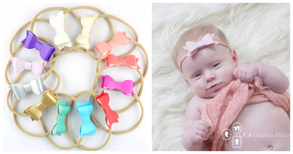 Pick 1 Faux Leather Bow Headband