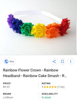 Rainbow Baby Headband - LoliBean