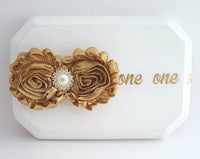 First Birthday Headband, Gold Headband - LoliBean