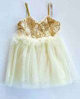 Gold and Ivory Birthday Dress - LoliBean