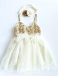Gold and Ivory Birthday Dress - LoliBean
