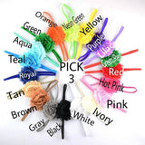 Your Choice of Color, Skinny Elastic Headbands - LoliBean