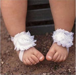 White Barefoot Baby Sandals